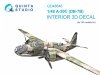 Quinta Studio QD48646 A-20C Havoc (DB-7B) 3D-Printed & coloured Interior on decal paper (HK models) 1/48